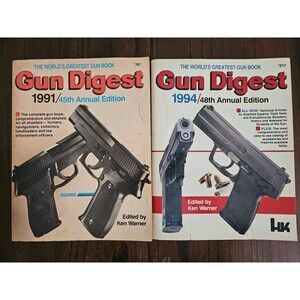 VTG 1991 & 1994 Gun Digest Annual Edition Paperback Books